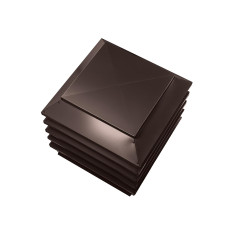 Дымник на трубу Модерн 390х390мм RAL 8017 Шоколадно коричневый