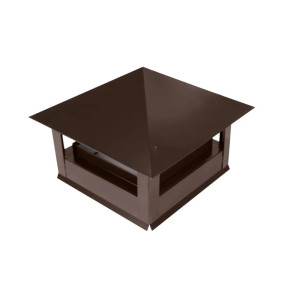 Дымник на трубу Стандарт 520х520мм RAL 8017 Шоколадно коричневый