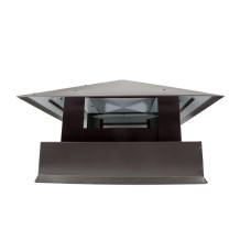 Дымник на трубу Классика 510х510мм RAL 8019 Темно коричневый