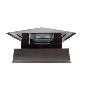 Дымник на трубу Классика 390х390мм RAL 8019 Темно коричневый