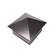 Дымник на трубу Классика 510х510мм RAL 8019 Темно коричневый