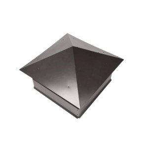 Дымник на трубу Классика 390х390мм RAL 8019 Темно коричневый