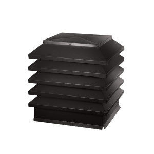 Дымник на трубу Модерн 520х520мм RAL 8019 Темно коричневый