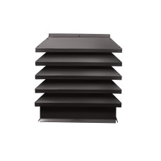 Дымник на трубу Модерн 390х390мм RAL 8019 Темно коричневый