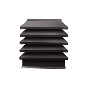 Дымник на трубу Модерн 520х520мм RAL 8019 Темно коричневый