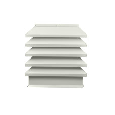 Дымник на трубу Модерн 390х390мм RAL 9002 Серо-белый