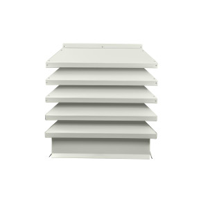 Дымник на трубу Модерн 390х390мм RAL 9002 Серо-белый