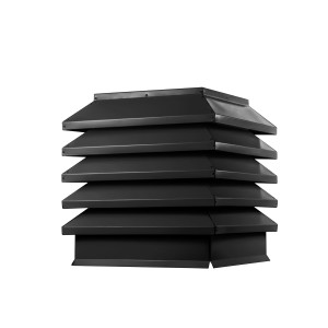 Дымник на трубу Модерн 390х520мм RAL 9005 Черный