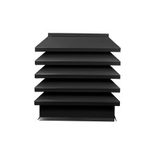 Дымник на трубу Модерн 390х390мм RAL 9005 Черный