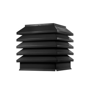 Дымник на трубу Модерн 390х520мм RAL 9005 МАТОВЫЙ Черный