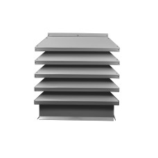 Дымник на трубу Модерн 390х390мм RAL 9006 Серебристый