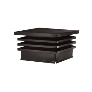 Дымник на трубу Хай-Тек с плоской крышей 640х640мм RR 32 МАТОВЫЙ Темный шоколад