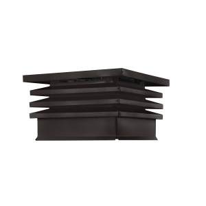 Дымник на трубу Хай-Тек с плоской крышей 640х640мм RR 32 МАТОВЫЙ Темный шоколад