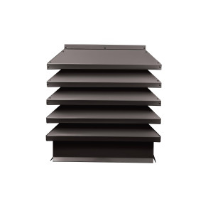 Дымник на трубу Модерн 640х640мм RR 32 Темный шоколад