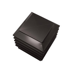 Дымник на трубу Модерн 390х390мм RR 32 Темный шоколад