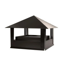 Дымник на трубу Стандарт 390х390мм RR 32 Темный шоколад