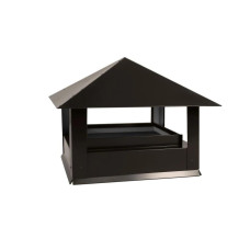 Дымник на трубу Стандарт 390х390мм RR 32 Темный шоколад