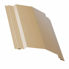 Планка конька для сэндвич панелей 0,45 PE RAL 1014 слоновая кость