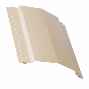 Планка конька для сэндвич панелей 0,45 PE RAL 1015 светлая слоновая кость