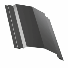Планка конька для сэндвич панелей 0,45 PE RAL 7016 антрацитово-серый