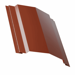 Планка конька для сэндвич панелей 0,45 PE RAL 8004 терракота