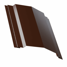 Планка конька для сэндвич панелей 0,45 PE RAL 8017 шоколад