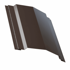 Планка конька для сэндвич панелей 0,45 PE RAL 8019 серо-коричневый
