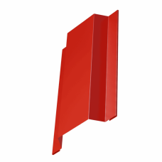 Нащельник для сэндвич панелей 0,45 PE RAL 3020 транспортный красный