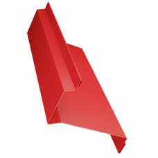 Планка обрамления окна для сэндвич панелей 0,45 PE RAL 3020 транспортный красный