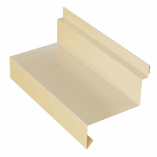 Планка отлива цокольного для сэндвич панелей 0,45 PE RAL 1014 слоновая кость