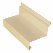 Планка отлива цокольного для сэндвич панелей 0,45 PE RAL 1015 светлая слоновая кость