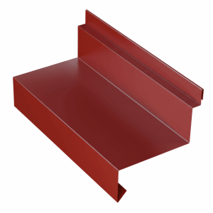 Планка отлива цокольного для сэндвич панелей 0,45 PE RAL 3005 красное вино