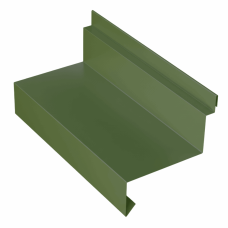 Планка отлива цокольного для сэндвич панелей 0,45 PE RAL 6002 лиственно-зеленый