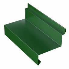 Планка отлива цокольного для сэндвич панелей 0,45 PE RAL 6005 зеленый мох