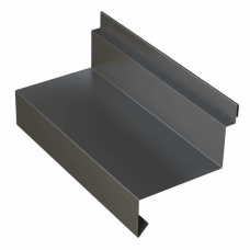 Планка отлива цокольного для сэндвич панелей 0,45 PE RAL 7016 антрацитово-серый