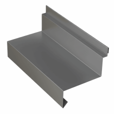 Планка отлива цокольного для сэндвич панелей 0,45 PE RAL 7024 мокрый асфальт