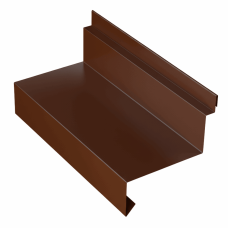 Планка отлива цокольного для сэндвич панелей 0,45 PE RAL 8017 шоколад