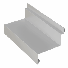 Планка отлива цокольного для сэндвич панелей 0,45 PE RAL 9002 серо-белый