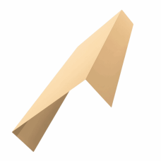 Планка заделки торца для сэндвич панелей 0,45 PE RAL 1015 светлая слоновая кость