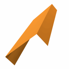 Планка заделки торца для сэндвич панелей 0,45 PE RAL 2004 оранжевый