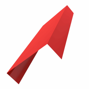 Планка заделки торца для сэндвич панелей 0,45 PE RAL 3020 транспортный красный