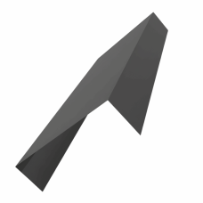 Планка заделки торца для сэндвич панелей 0,5 MATT RAL 7016 антрацитово-серый