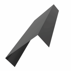 Планка заделки торца для сэндвич панелей 0,7 PE RAL 7024 мокрый асфальт