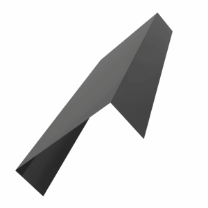 Планка заделки торца для сэндвич панелей 0,45 PE RAL 7024 мокрый асфальт