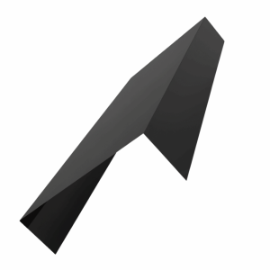 Планка заделки торца для сэндвич панелей 0,5 MATT RAL 9005 черный