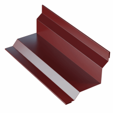 Планка угла внутреннего для сэндвич панелей 0,45 PE RAL 3005 красное вино
