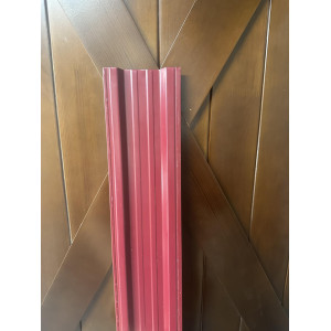 Евроштакетник двухсторонний П образный 110мм Полиэстер 0,45 мм RAL 3005 Вишневый