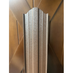 Евроштакетник МАТОВЫЙ двухсторонний М образный 110мм Полиэстер 0,5 мм RAL 8017 Коричневый шоколад