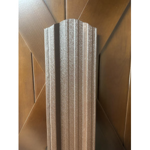 Евроштакетник Некондиция МАТОВЫЙ двухсторонний П образный 110мм Полиэстер 0,5 мм RAL 8017 Коричневый шоколад