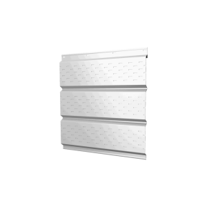 Софит металлический полная перфорация 0,4 PE с пленкой RAL 9003 сигнальный белый